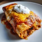 Air Fryer Easy Smothered Baked Chicken Burritos