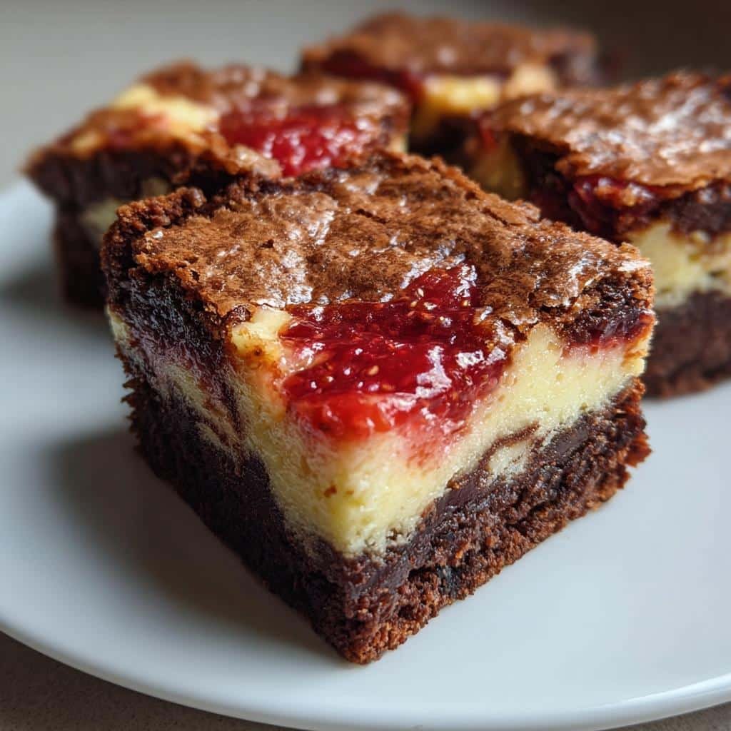 Air Fryer Easy Strawberry Cheesecake Brownies - detail 1