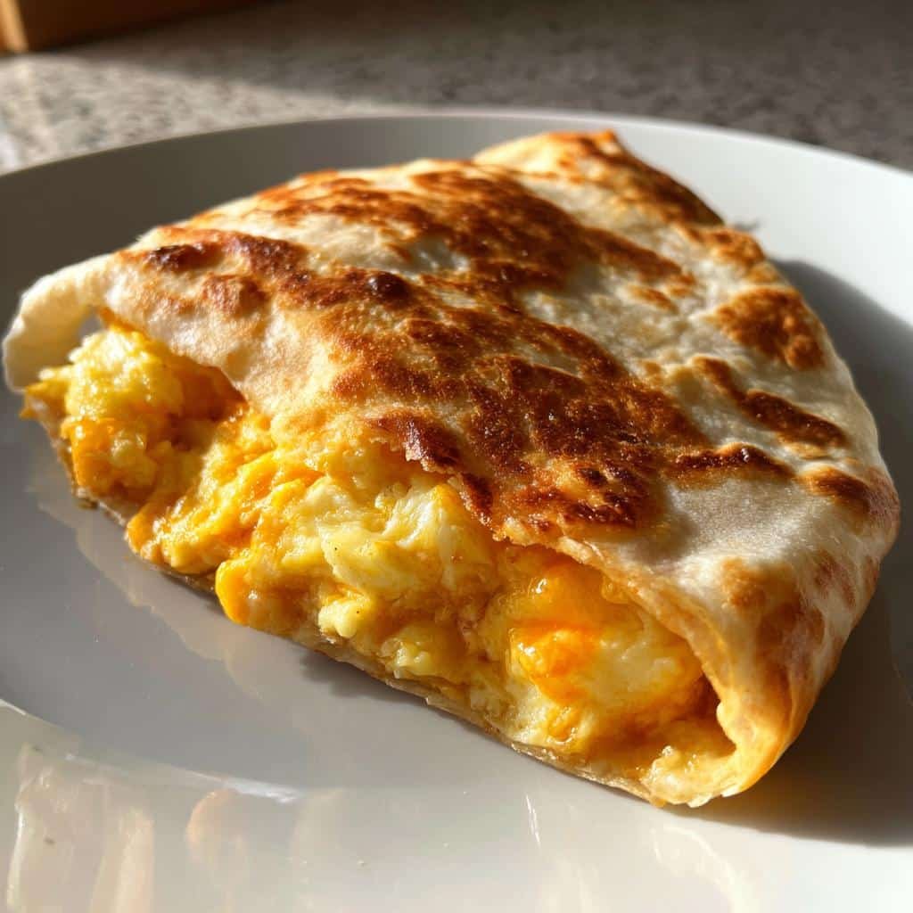 Air Fryer Egg & Cheese Tortilla Wrap - detail 1
