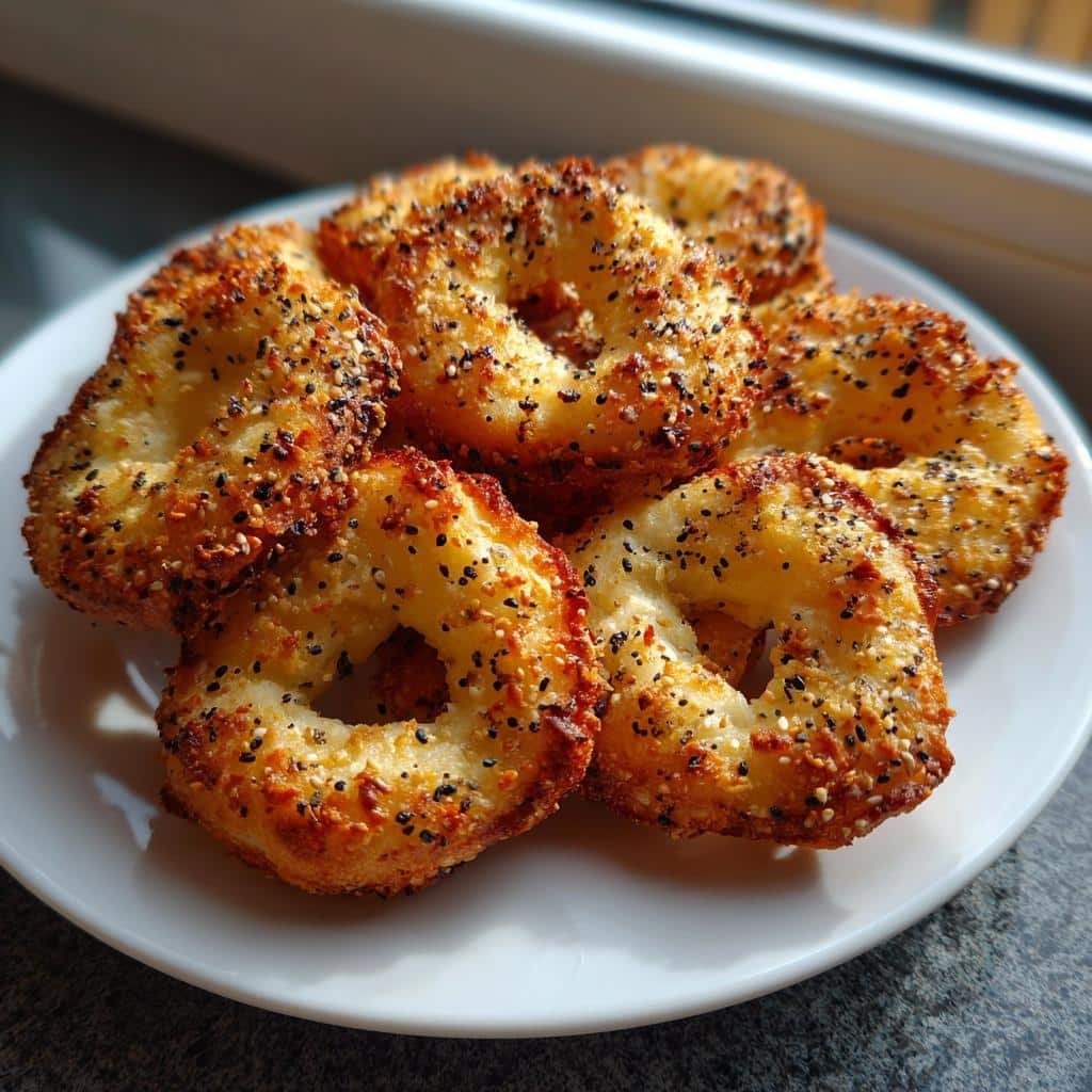 Crispy 15-Minute Air Fryer Everything Bagel Chips (Toasted) 4 Air Fryer Everything Bagel Chips (Toasted) - detail 1