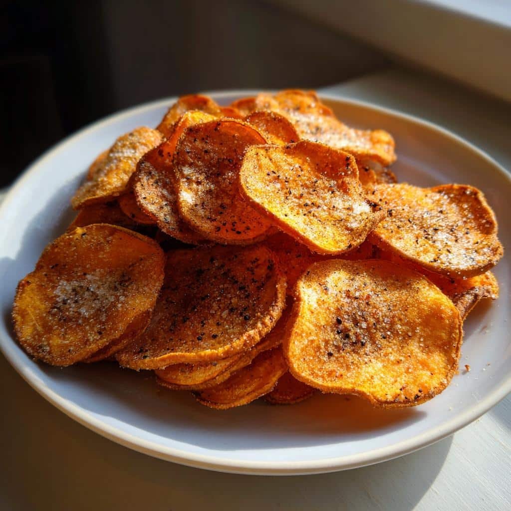Air Fryer Fast Brown Sugar Sweet Potato Chips - detail 1