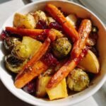 Air Fryer Festive Vegetable Medley with Cranberry Drizzle
