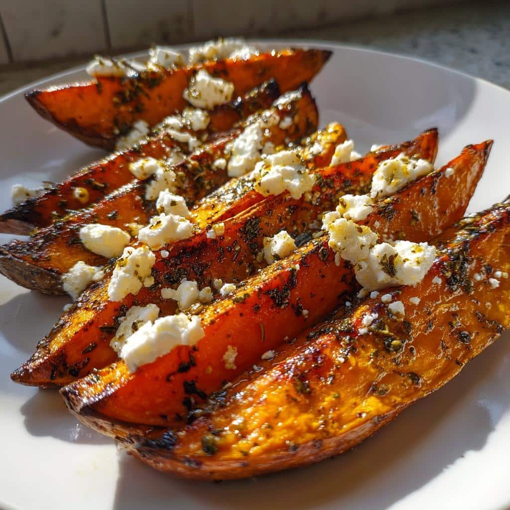 Crispy Air Fryer Feta & Za'atar Sweet Potato Wedges in 30 Minutes 4 Air Fryer Feta & Za'atar Air Fryer Sweet Potato Wedges - detail 1
