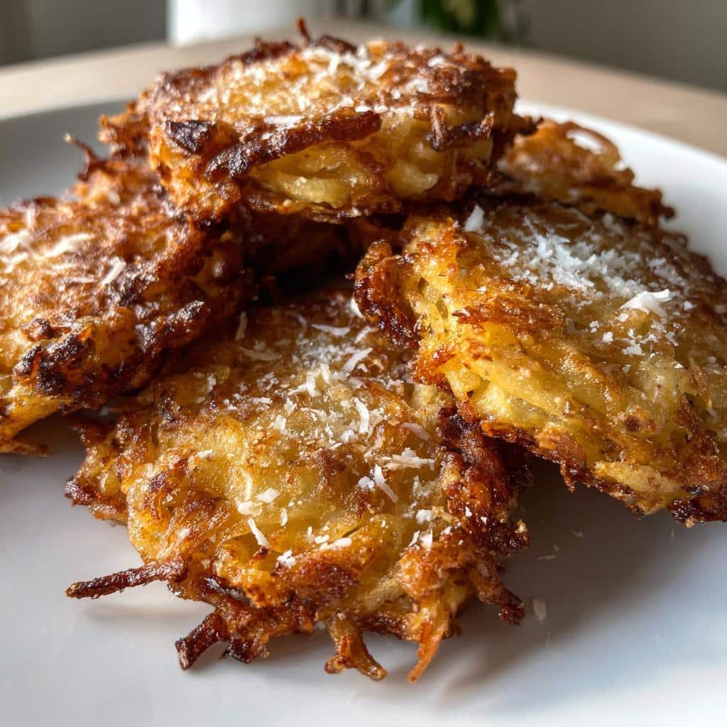 Crispy Air Fryer Fettuccine Fritters in Just 20 Minutes 4 Air Fryer Fettuccine Fritters (Pasta Patties) - detail 1