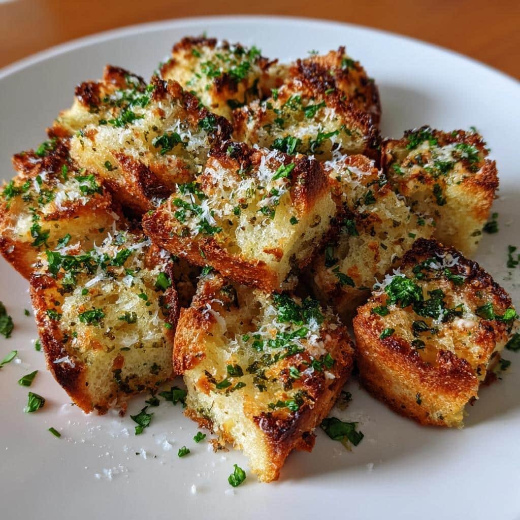 Air Fryer Garlic Bread Bites