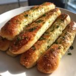 Air Fryer Garlic Butter Breadsticks