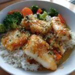 Air Fryer Garlic Butter Fish Bowl