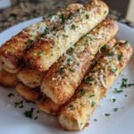 Air Fryer Garlic Parmesan Breadsticks