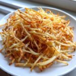 Air Fryer Garlic Parmesan Shoe-String Fries
