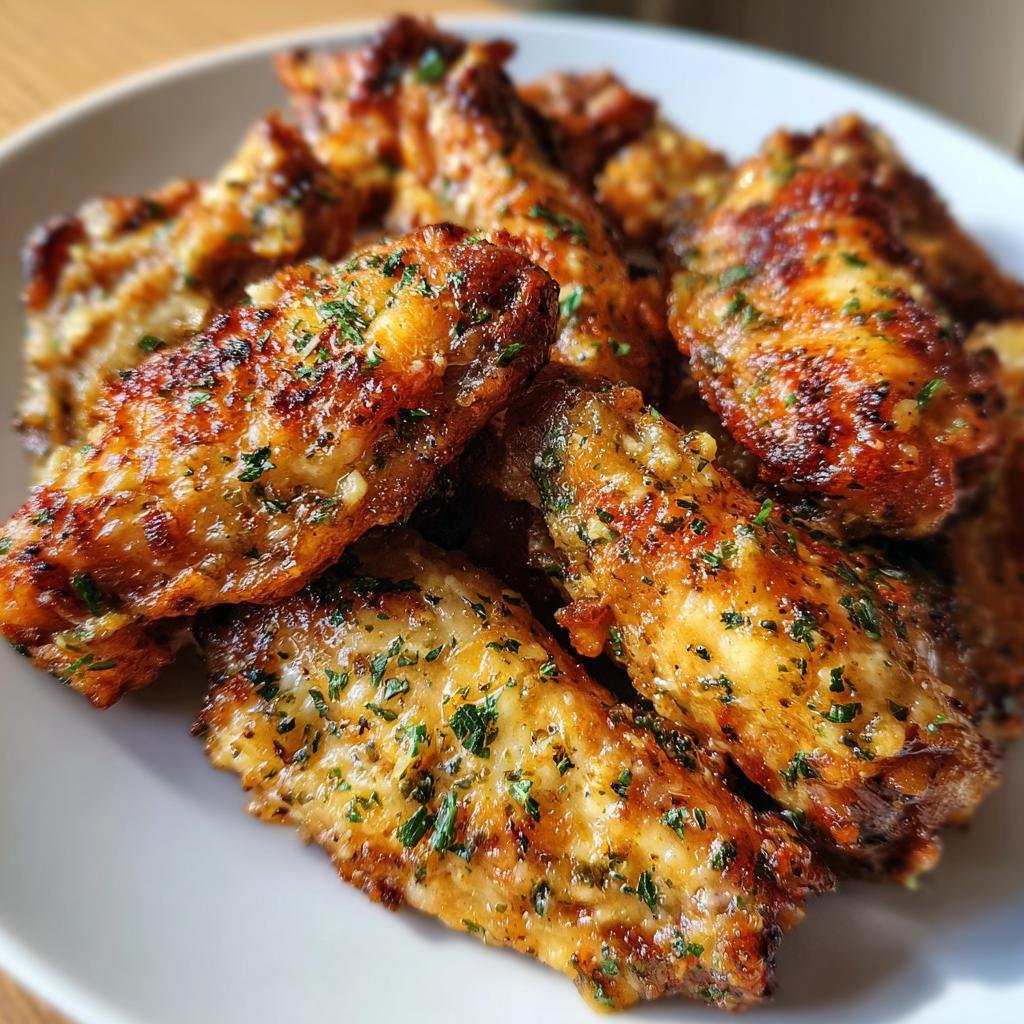 Air Fryer Garlic Parmesan Wings - detail 1