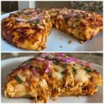 Air Fryer Harissa Spiced Chicken Pizza
