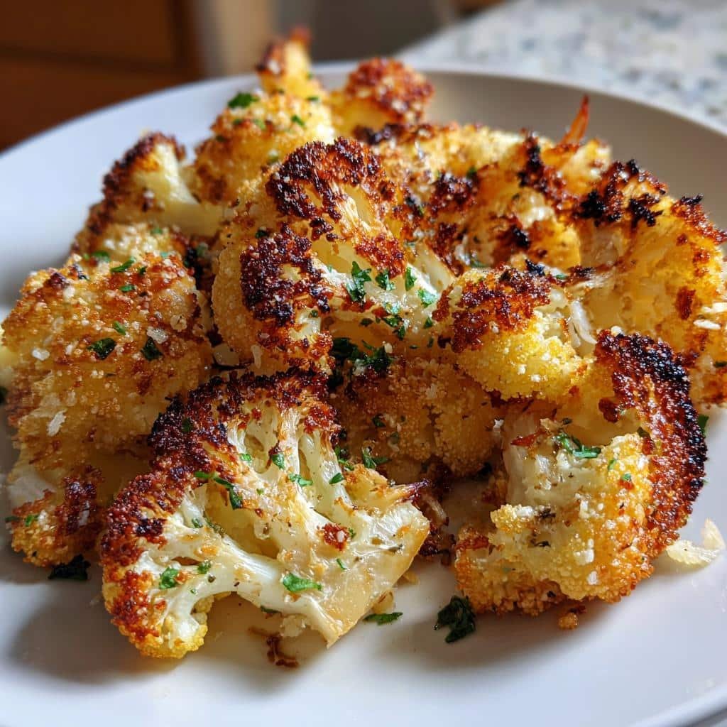Air Fryer Herb & Garlic Roasted Cauliflower (Festive)