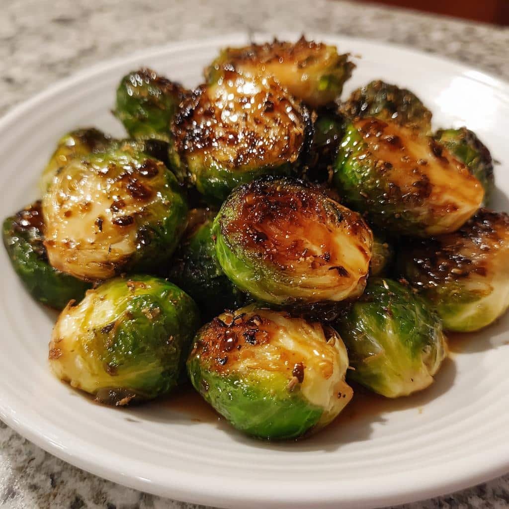 Air Fryer Honey-Dijon Brussels Sprouts