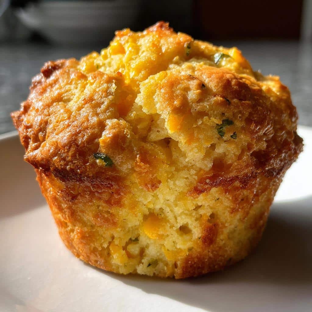 Air Fryer Jalapeño Cheddar Cornbread Muffins - detail 1