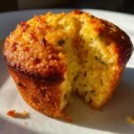 Air Fryer Jalapeño Cheddar Cornbread Muffins