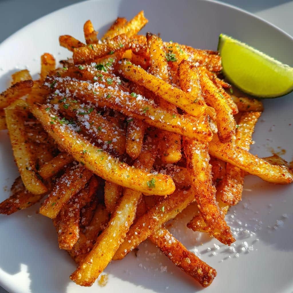 Air Fryer Jicama Chili-Lime Fries