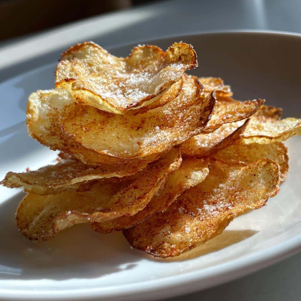 Air Fryer Kohlrabi Chips (Alien Vegetable) - detail 1