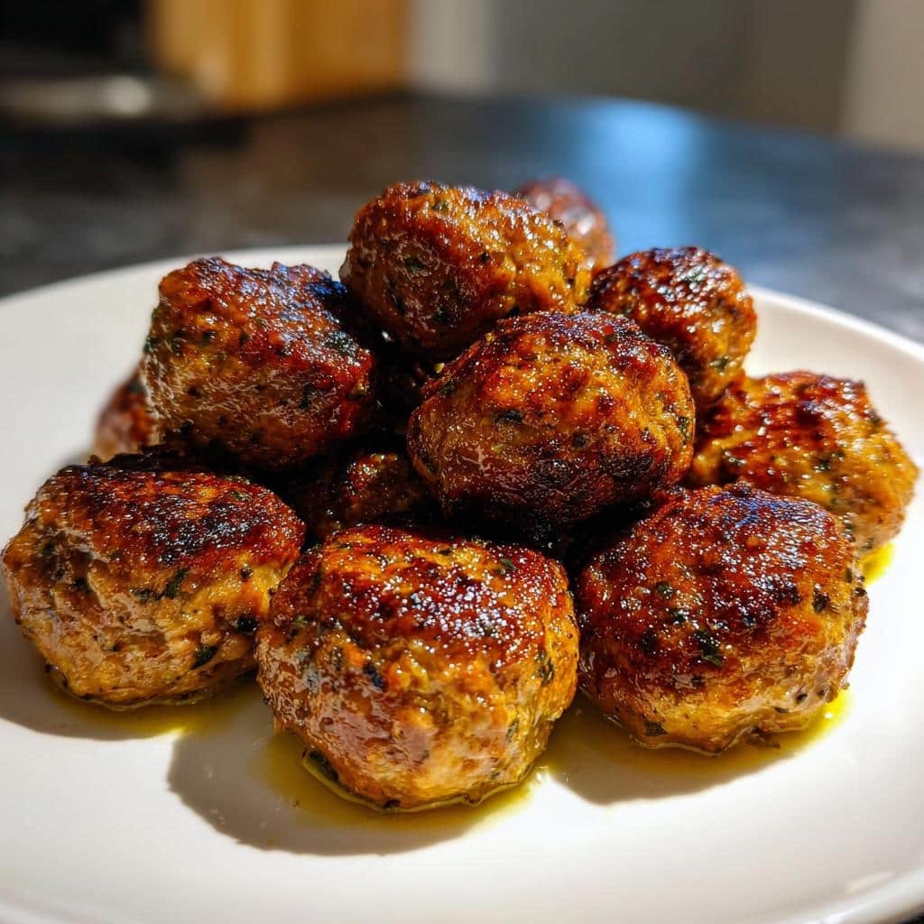 Air Fryer Lamb Meatballs - detail 1