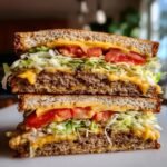 Air Fryer Lean Beef Protein Sandwich