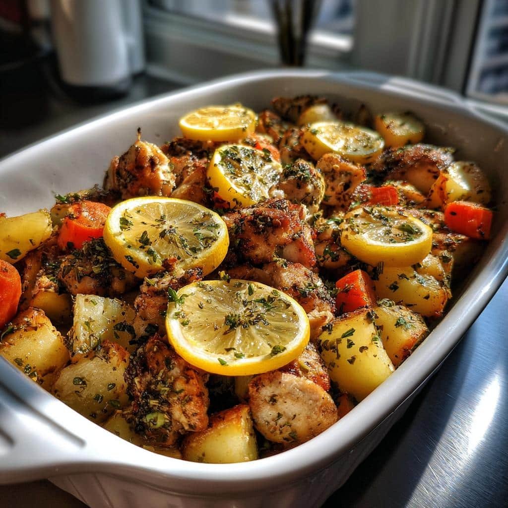 Air Fryer Lemon Herb Chicken Casserole - detail 1