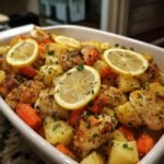 Air Fryer Lemon Herb Chicken Casserole