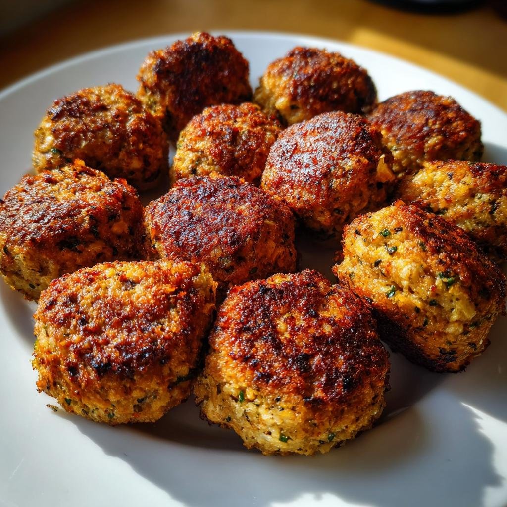 Air Fryer Lentil & Walnut 'Meatballs' - detail 1
