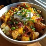 Air Fryer Loaded Baked Potato Bowl