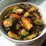 Air Fryer Maple Dijon Brussels Sprout Fries