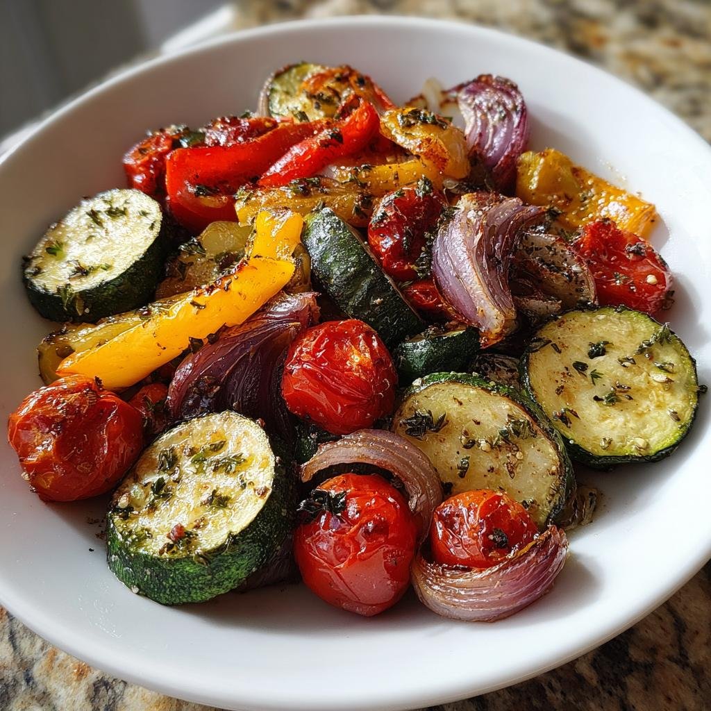Air Fryer Mediterranean Roasted Vegetables