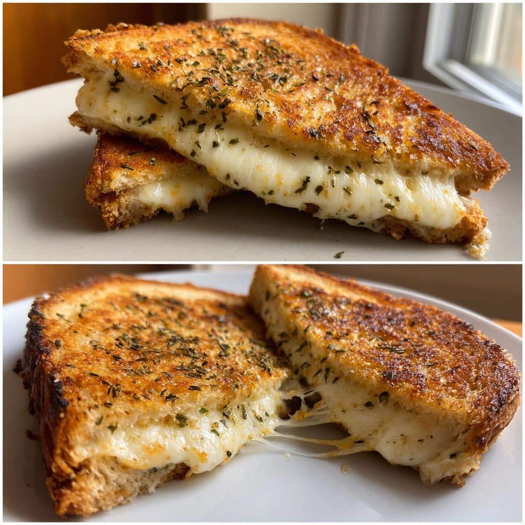 Air Fryer New Year Detox Grilled Cheese (Lighter Version)