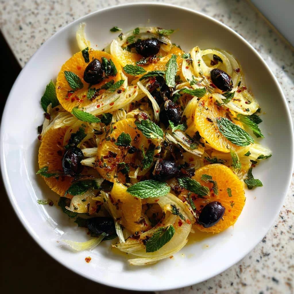 Air Fryer Orange Fennel Olives Salad - detail 1