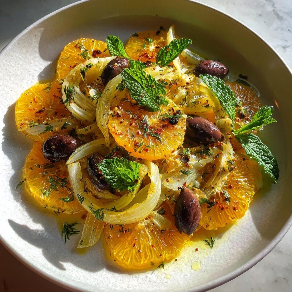 Air Fryer Orange Fennel Olives Salad