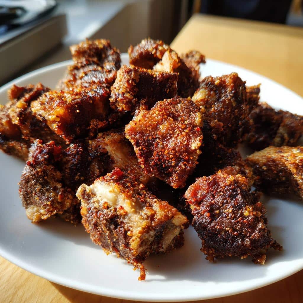 Air Fryer Oxtail Crisps (Crispy Texture)