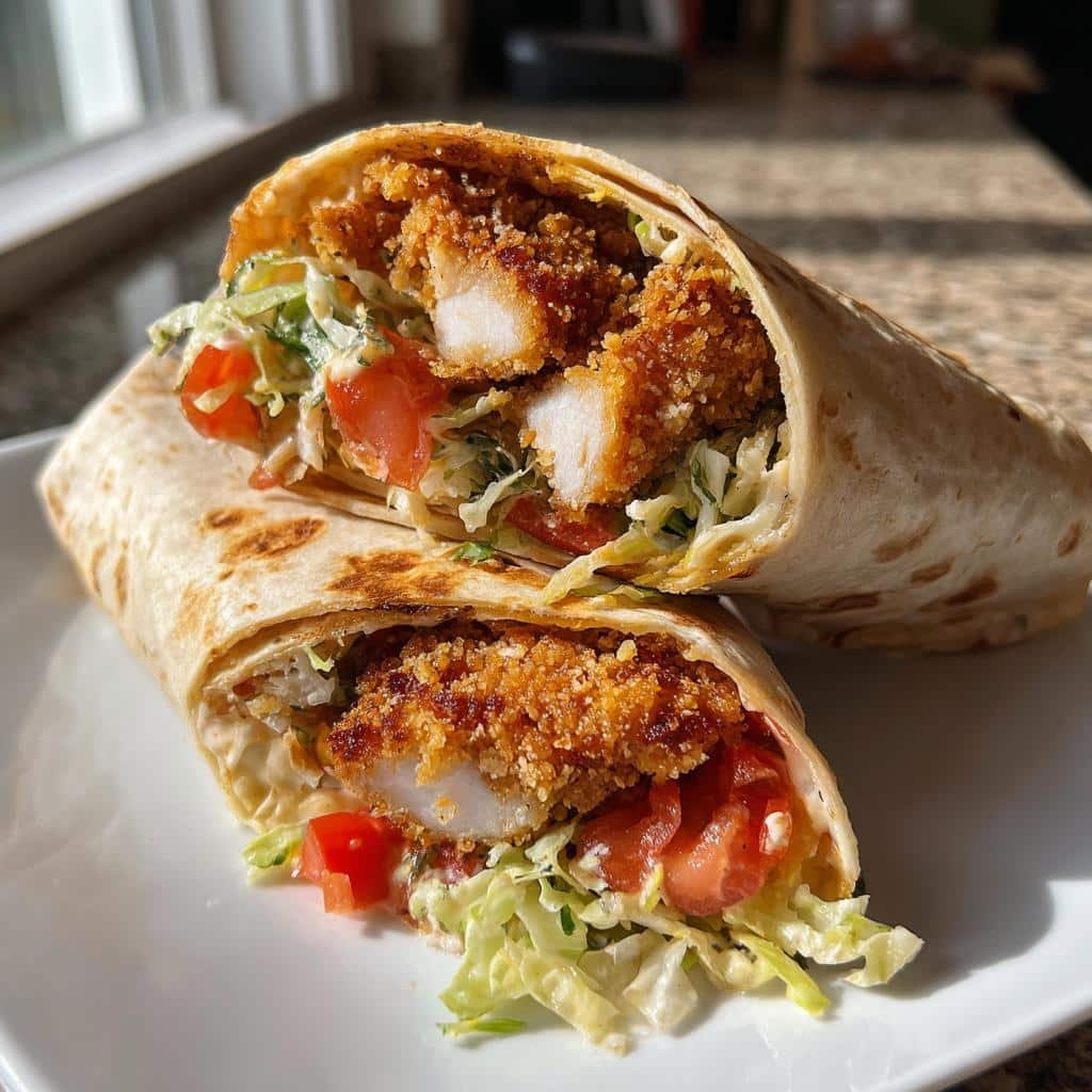 Air Fryer Parmesan Crusted Chicken Wraps - detail 1
