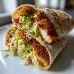 Air Fryer Parmesan Crusted Chicken Wraps