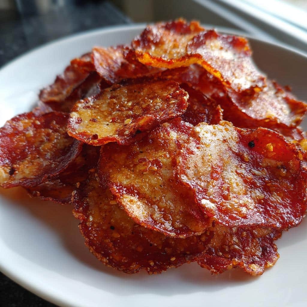Air Fryer Pepperoni Chips - detail 1