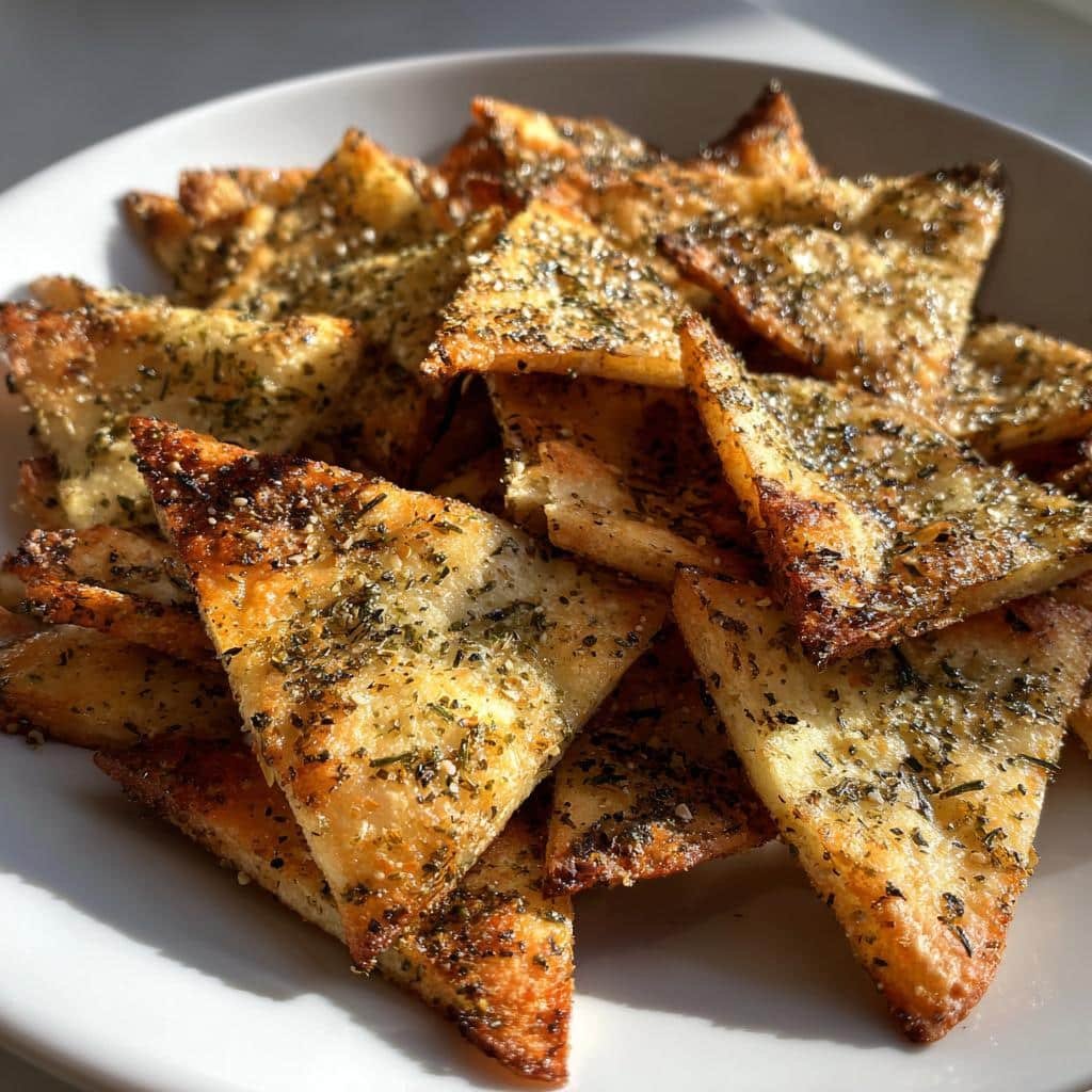 Air Fryer Pita Chips (Herb & Za'atar)
