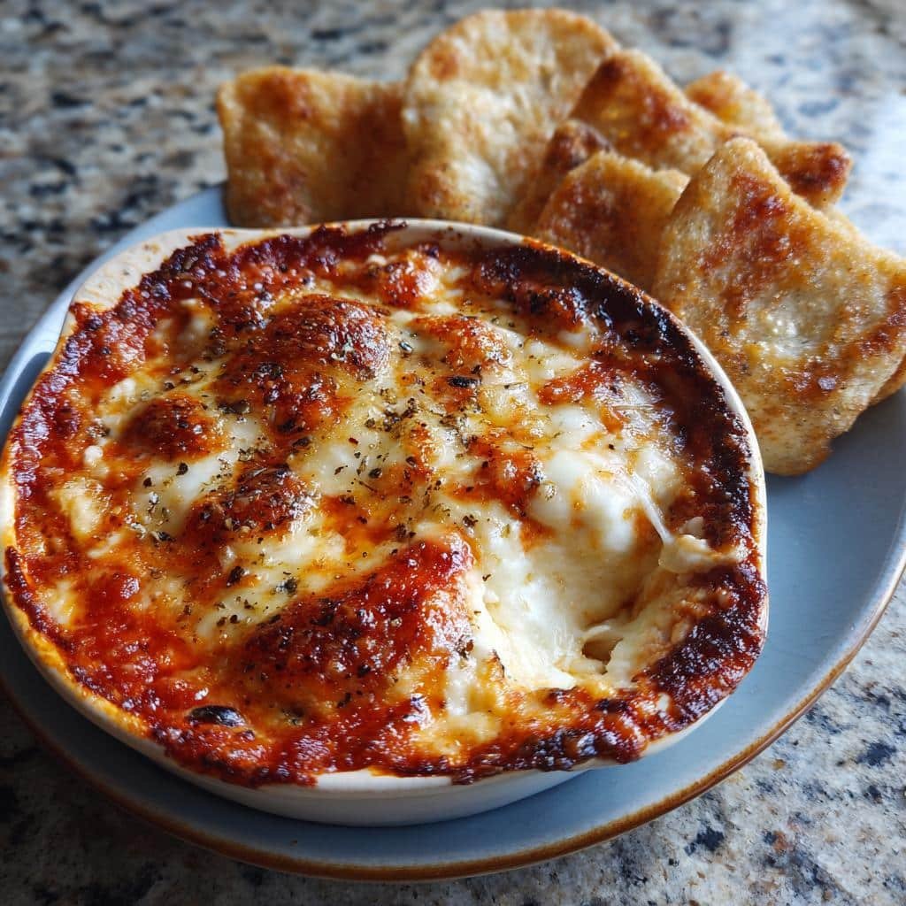 Air Fryer Pizza Dip (Served with Pizza Crust Chips) - detail 1