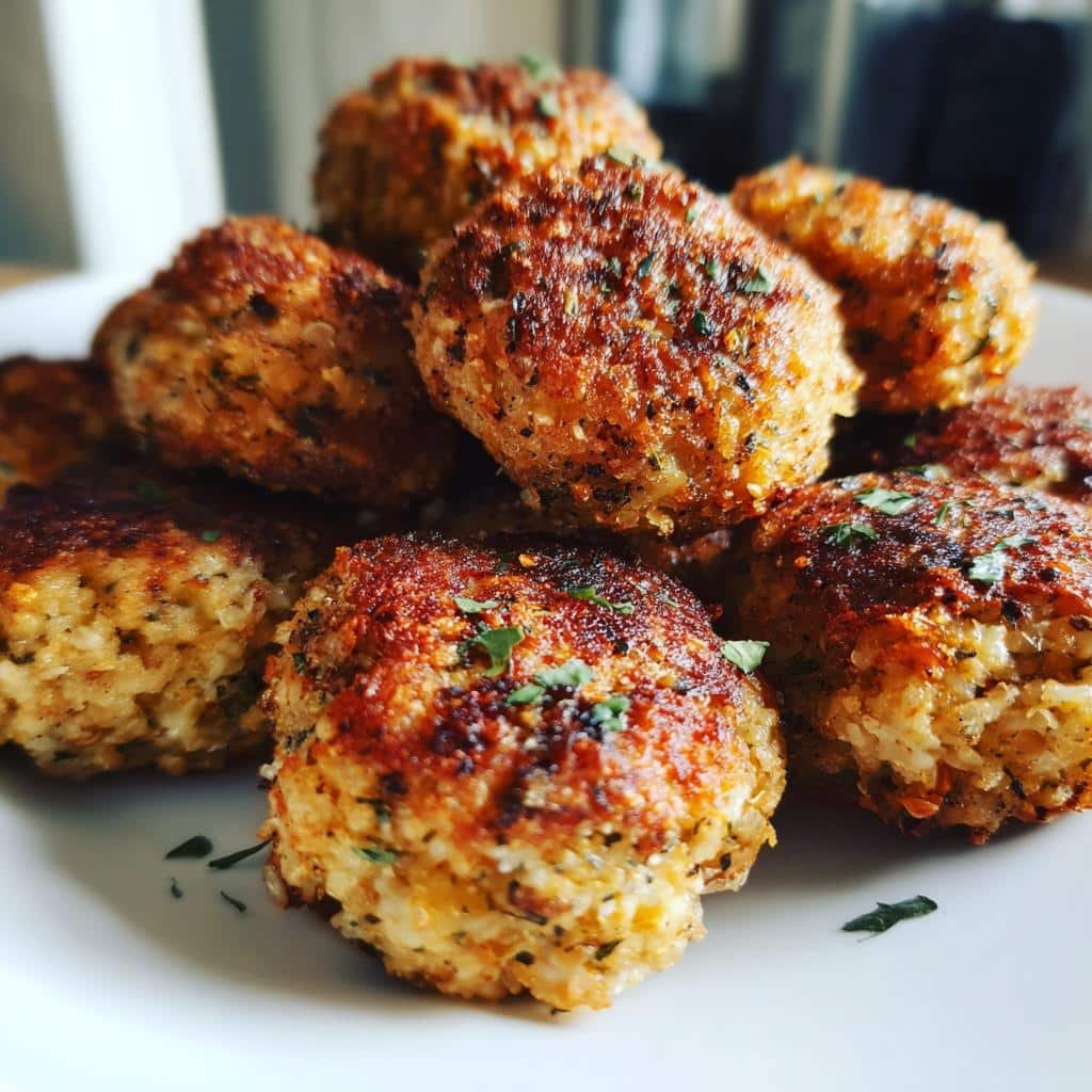 Air Fryer Plant-Based Meatballs (Lentil)