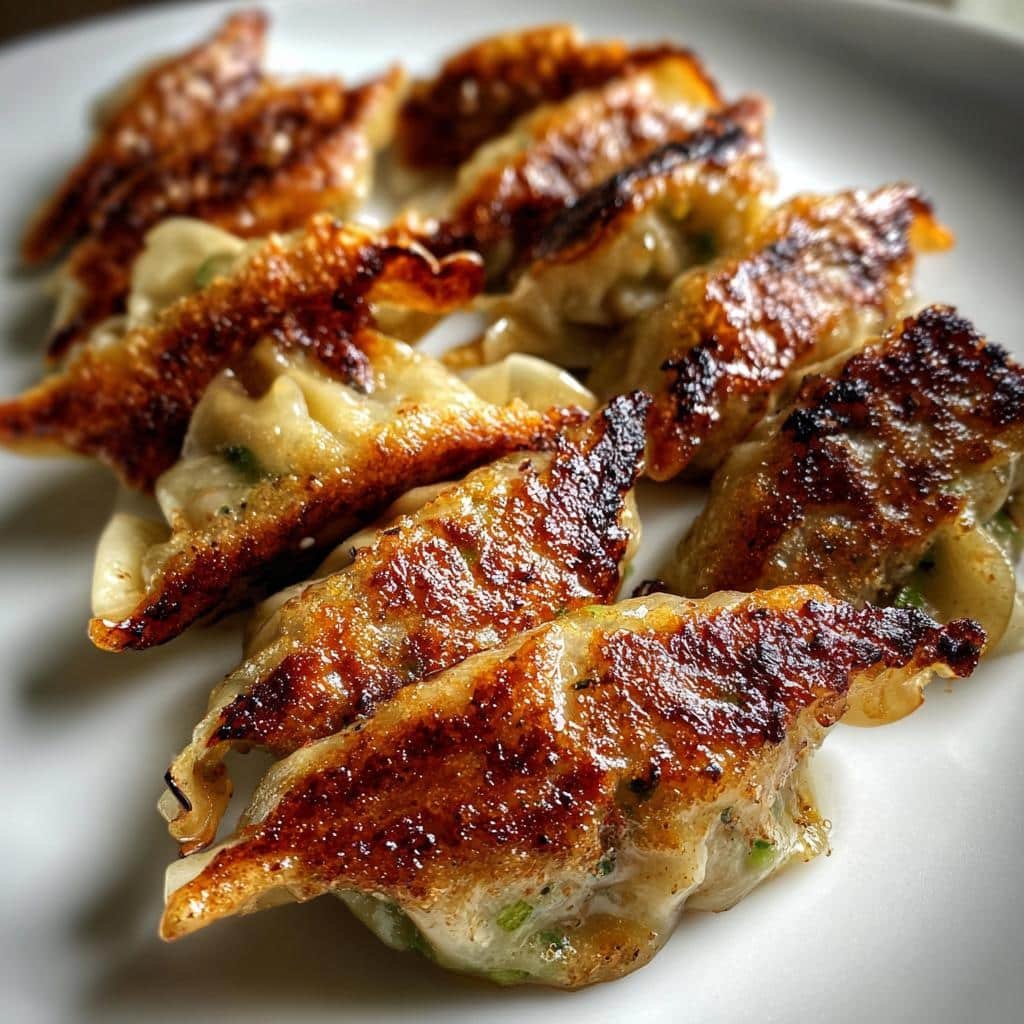 Air Fryer Pork & Chive Dumplings - detail 1