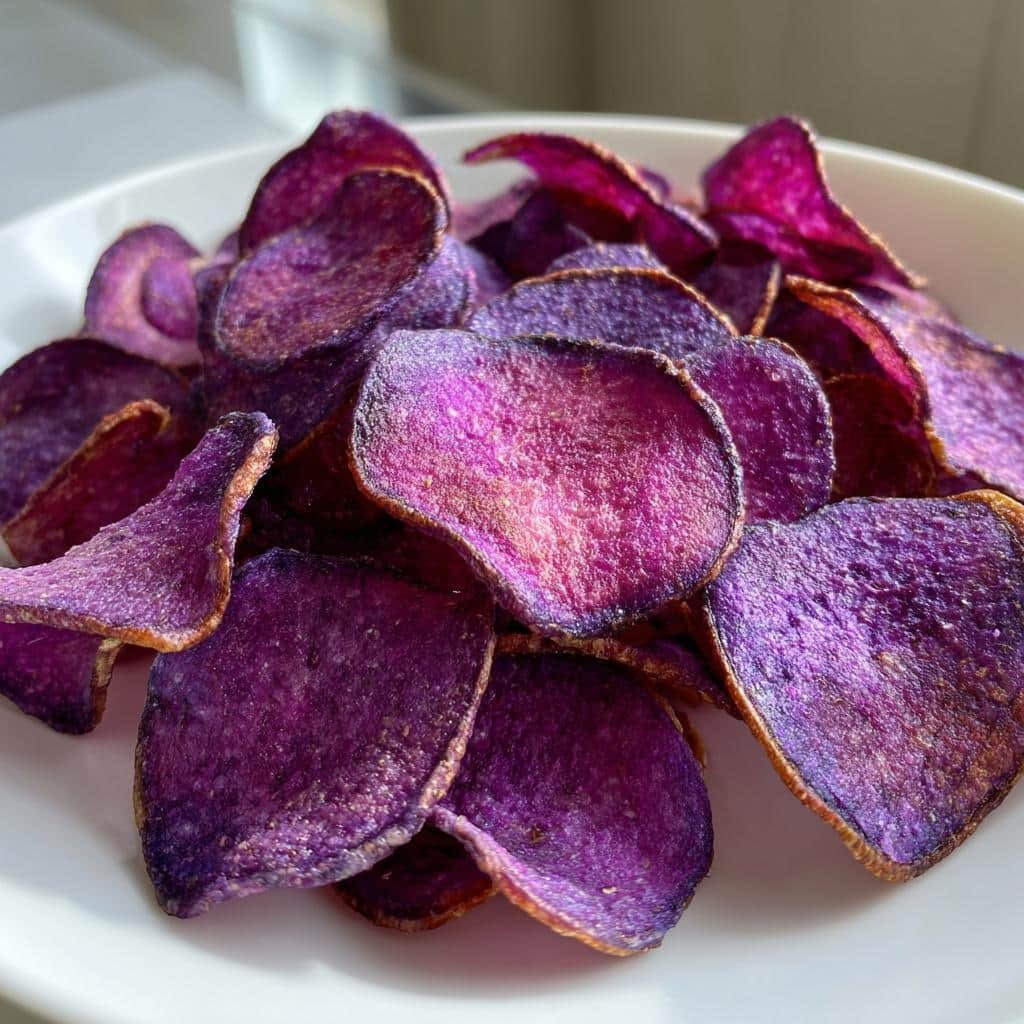 Air Fryer Purple Potato Chips (Naturally Pigmented) - detail 1