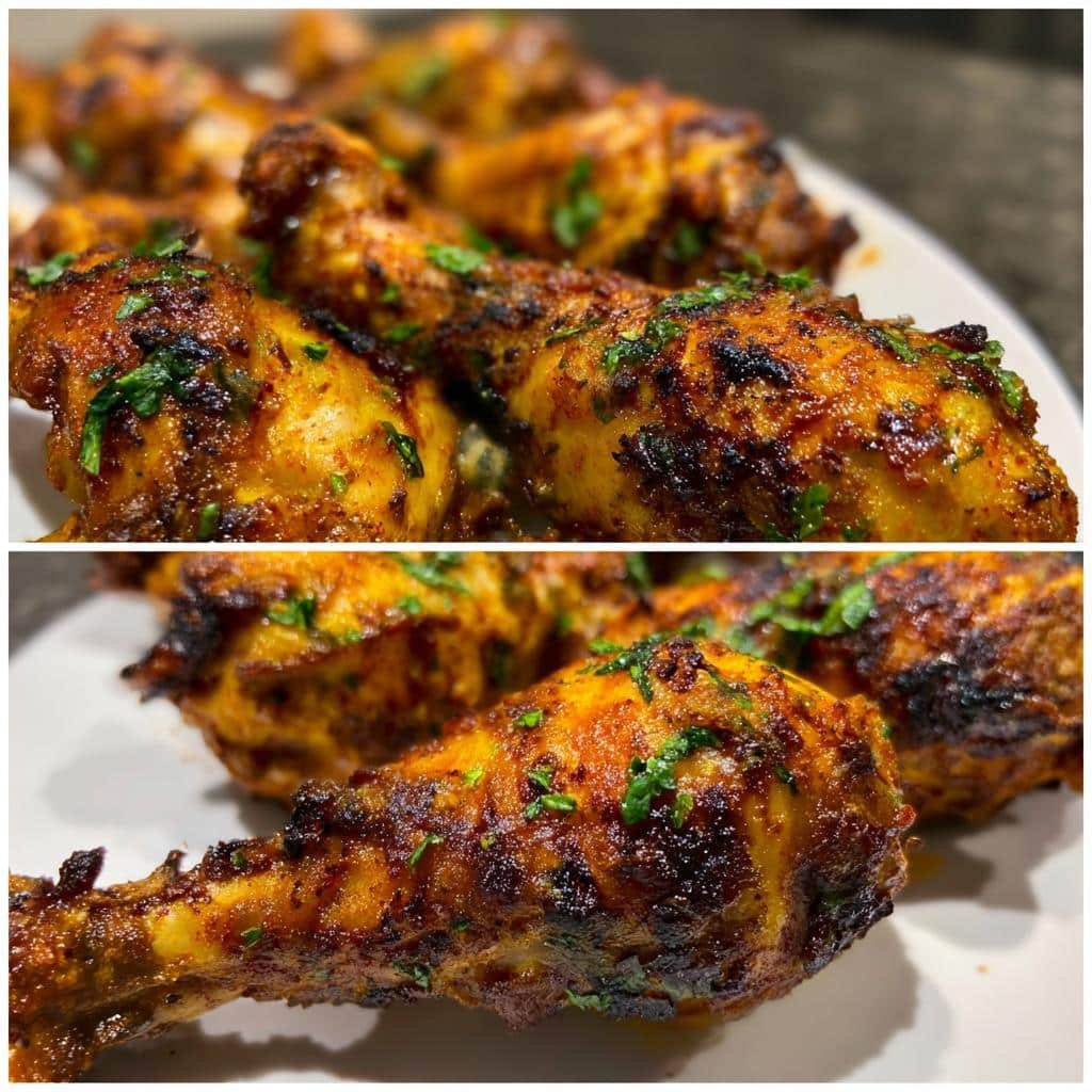 Air Fryer Red Green Christmas Drumsticks - detail 1