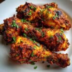 Air Fryer Red Green Christmas Drumsticks