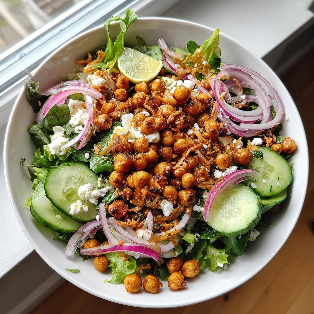 Air Fryer Roasted Chickpea Crunch Salad in Just 30 Minutes 4 Air Fryer Roasted Chickpea Crunch Salad - detail 1