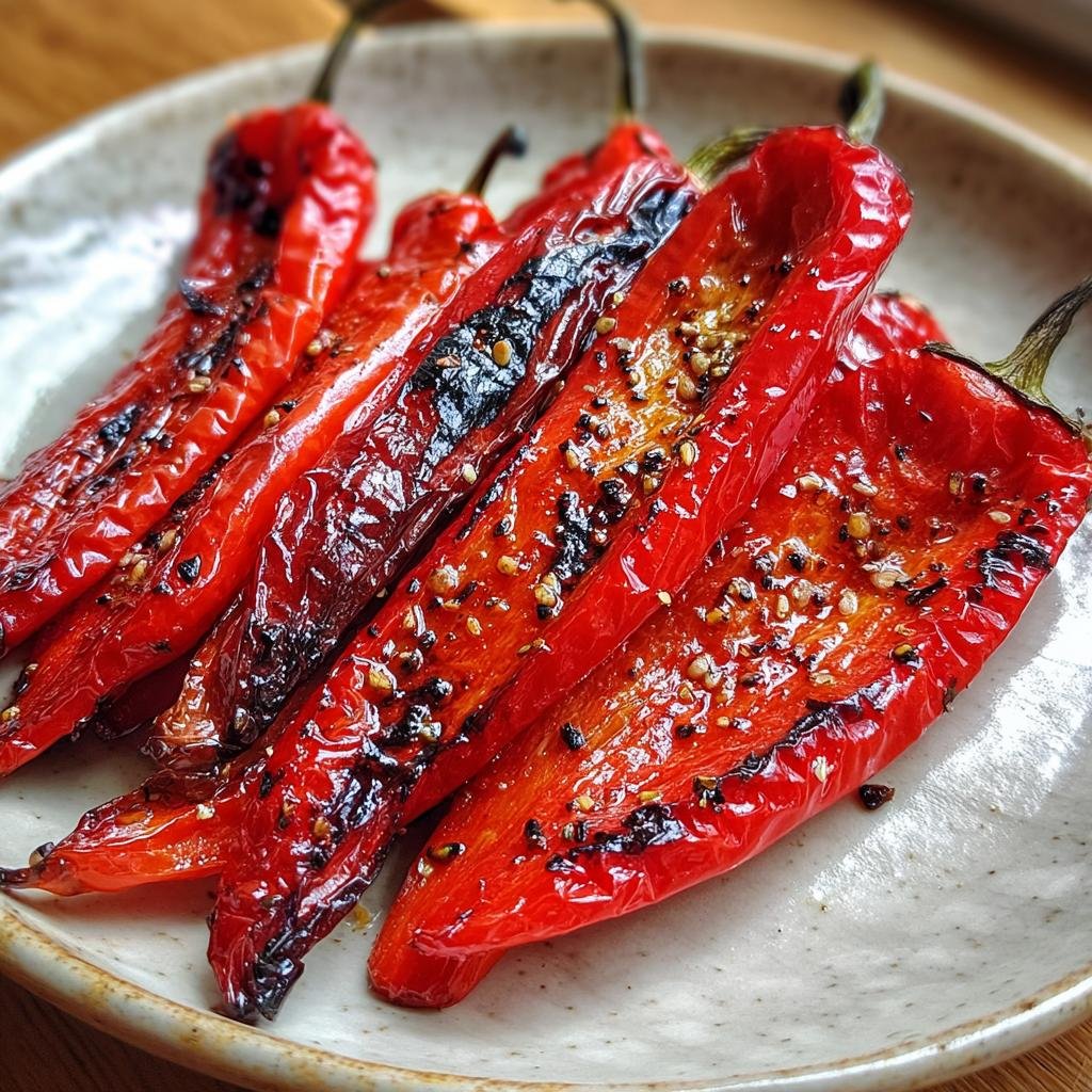 Air Fryer Roasted Red Peppers - detail 1