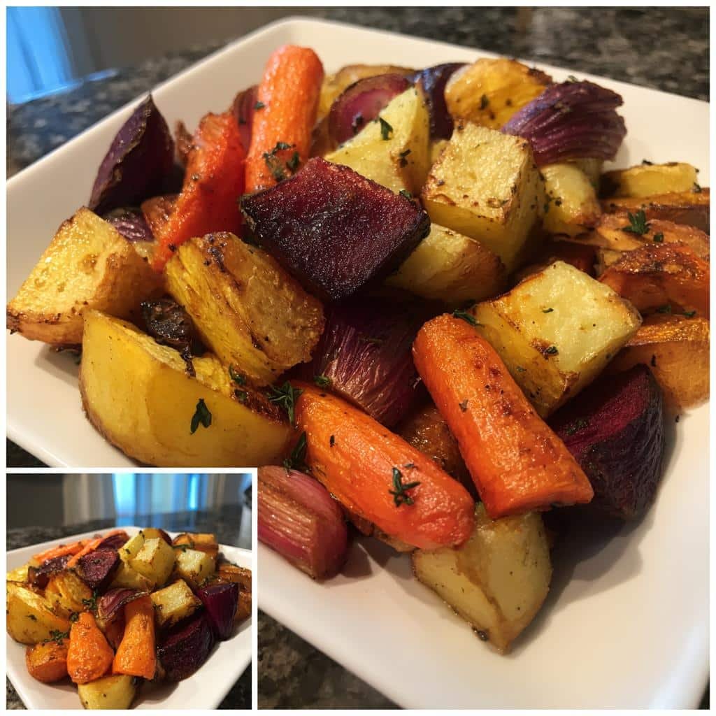 Air Fryer Roasted Root Vegetables - detail 1