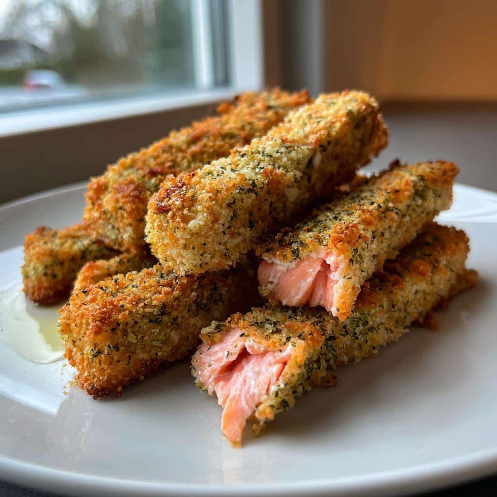 Air Fryer Salmon Fish Sticks