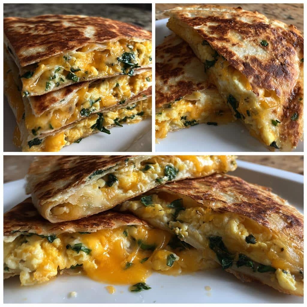 15-Min Air Fryer Spinach & Egg Quesadilla - Crispy Perfection 4 Air Fryer Spinach & Egg Breakfast Scramble Quesadilla - detail 1