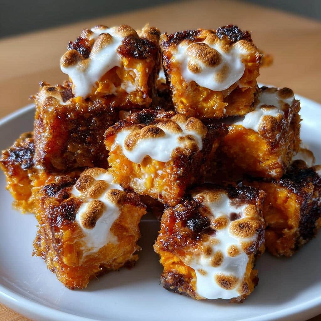 Air Fryer Sweet Potato Bites with Marshmallow - detail 1