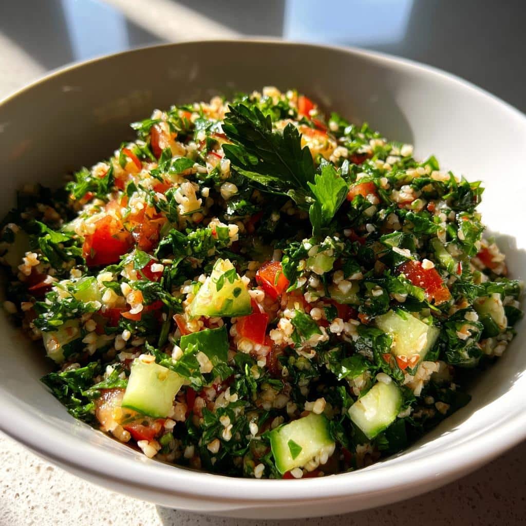 5-Minute Air Fryer Tabbouleh Salad - Herb Heaven! 4 Air Fryer Tabbouleh Salad (Herb-Forward) - detail 1